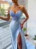 Lässige Kleider Sexy Schulterfrei Feder Lange Frauen Kragen Großer Saum Schlitz Kleid Mode Dame Party Club Abend Hochzeit Longuette