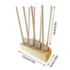 Storage Bags Wood Bag Drying Rack Countertop Holder Drinking Glass Drainer Handmade Stand For Water