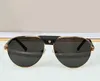 Vintage Pilot Solglasögon 0096 Guldmetall/mörkgrå lins för män Summer Sunnies Gafas de Sol Sonnenbrille UV400 ögonkläder med låda