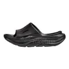 Hoka One One Ora Recovery Slide 3 Pantoffels Wit Zwart Geel Heren Dames Paar Sandalen Flats Casual Schoenen Outdoor Strand Zomer Babouche Schoeisel Designer Flip Flops