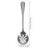 Servis uppsättningar Colander Daily Use Serving Spoons återanvändbara slitsredskap Rostfritt stål ergonomiskt