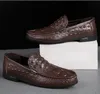 Echtes Leder Herren-Loafer zum Hineinschlüpfen, Freizeitschuhe für Herren, Mokassins, Übergröße 38–46, Abendschuhe 1AA18