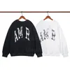 Amirs Marque Casual Flocage Os Motif T-shirt Top Hommes Sweat À Capuche Japonais Coréen Streetwear O-cou Hommes Sweat Ami À Capuche