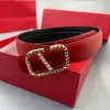 Luxury Designer Belt Classic Gold Letter Belts For Women Designers Vintage Pin Buckle Lady Belts 6colors Width 2.3cm Size 95-115cm