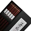 Chopsticks 2023 5 par japanska koreanska återanvändbara naturliga boksked kinesiska set handgjorda presentpaket