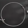 Chaînes véritables bijoux X2014 coréen Chic Feng Xiaozhong industrie lourde femmes S925 argent Sterling Cool personne chaîne