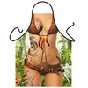 Drôle Cuisine Tabliers Sans Manches Hommes Femmes Sexy Tablier Pour Les Femmes Cuisine Dessin Animé Motif Cocina Tablier Cuisson Cuisson CWQ024 L230620