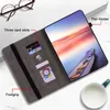 Custodia a portafoglio in pelle PU moda S9 per Samsung Galaxy Tab S9 11 pollici S9 + 12,4 pollici Imprint retrò Farfalla Fiore ID Card Slot Holder Flip Cover Shakeproof Pouch Purse