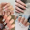 Valse Nagels 504 Stks/doos Fake Nail Sticker Volledige Dekking Vingernagel Ultradunne Patch Natuurlijke Lange Extension Art Tips manicure Tool