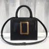 2023 Senaste thailändska nischvarumärkesdesigner Boyy Fred Square Metal Buckle Belt Bag Leisure Messenger Tote Handväska Lady Crossbody Shoulder Clutch Totes Väskor