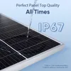 Batteries Monocrystalline Glass Solar Panel 18V 120W 200W 240W 140w 280W 185W 36pcs Cell Home System 12V 24V battery charging 230715