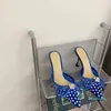 2023 Sandalia Satin Bow Pumps Crystal Embellecido rhinestone Zapatos de noche stiletto 8.5cm Tacones sandalias mujer tacón Diseñador de lujo correa de tobillo Vestido tacón 35-42