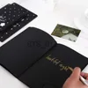 Notepads Notes Black Paper Notebook Graffiti Sketch Book Diary for Painting Notepad Drawing Office School Stationery Gifts x0715
