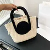 Mode handtasche strandtasche tote einkaufstasche Kanal Frauen luxus marke Frauen kupplung mode Schulter Tasche handtasche 22*20 Stroh handtaschen