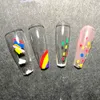 Гель гвозди 212pcs Nail Art Painting Pen Kit рисунок рисовать граф -граффийская кисть Abstral Lines Детали детали красоты 230715