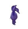 Traje de mascote de elefante roxo Top personagem de tema de anime de desenho animado Carnaval unissex tamanho adulto festa de aniversário de natal roupa ao ar livre terno