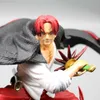 Anime Manga 20cm One Piece Shanks Anime Figuur Yonko 4 Emperors Red Hair Action Figure Pvc Beeldje Standbeeld Model Decor Speelgoed Kerstcadeau L230714