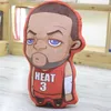 Wholesale 60cm basketball character cartoon image throw pillow cushion indoor decoration plush doll leisure and relaxation