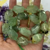 Gevşek taşlar doğal limon kuvars ametistler prehnite taş boncuklar 15 '' Mücevherat için düzensiz DIY kadın kolye hediyesi