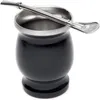 8OZ Argentina Mate Cup 304 Stainless Steel Water Cup with straw and brush