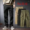 Erkek pantolon artı 30-46 termal taktik softshell ordusu savaş askeri pantolon kış açık yürüyüş avı kargo