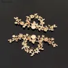 10 PCS lega di metallo KC placcato oro pianta fiori copricapo accessori per gioielli fai da te che fanno L230704