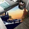 Dywany perski wystrój dywan planeta statka kosmiczna 3D mata podłogowa salon drzwi wejściowe matę antypoślizgową dywan chłopiec pokój dziecięcy sport dywan R230717