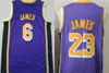 Vintage LeBron James Basketbol Forması 6 23 Men Retro St.