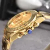 Hot Polax Most Economical Classic Three Eyes Vintage Mechanical Movement Markers Man Watch 41mm Luxury Designer Sports Watchs No Box