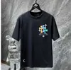 T-shirt Chromees Heart Chrome Tee Street Chaokro Mens Classic Phantom Nv Cross Group Horseshoe Ch Chromees Heart Womens Short 6709