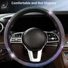 Steering Wheel Covers Diamond Cover Bling Crystal Rhinestones Universal Colorful Anti Slip Protector Car-styling Accessories