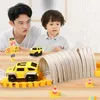 Electricrc Track DIY CAR RACE Magic Rail Sets Brain Game Flexible Curved Creat Fordon Toys Plastic Colored Railroad For Childs Gifts 230617