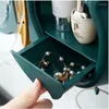 Storage Boxes Butterfly Shape Wall-mounted Box Large Capacity Dust-proof Drawer-type Bathroom Care Beauty Shelf Makeup Accessories