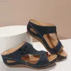 Chinelos Fashion Wedge Slipper Summer Shoes Women 2022 Open Toe Leopard Print Plus Size Sandálias Plataforma Praia Sandalias Con Plataforma L230717