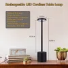 Luminosità a 3 livelli Lampade da scrivania portatili LED Cordless Indoor Outdoor Night Light Batteria ricaricabile Touch Lampada da tavolo per hotel Ristorante Camera da letto accanto alla luce