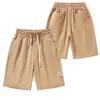 Mäns shorts vår/sommar färgglada svettbyxor manlig bomullsappning elastisk midja och knälängd avslappnad byxor
