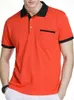 Polos pour hommes Marque GAAJ Polo pour hommes Pocket Contract Col en coton à manches courtes pour hommes Polo d'été Polo Brazil Golf pour hommes 230717