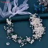 TOPQUEEN HP275 Elegant Bridal Headband Wedding Hair Accessories for Women Hair Ornaments Flower Bride Headdresses Hair Band L230704