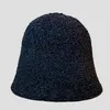 Berets Maxsiti U Winter Chenille Bucket Hat для женщин 2023 Мода сохранить теплый твердый капот. Случайный бассейн