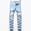 Männer Jeans Denim Loch 2023 Gerade Hosen Sommer Dünne Ruinierte High-end Casual Hosen Plus Größe