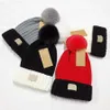 Vrouwen Winter Mutsen Hoed Merk Dikke Gebreide Beanie Hoeden voor Meisjes Muts Pompom voor Kinderen vrouwen Skullcap Designer Bonne293v