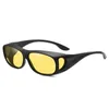 Óculos de sol Night Vision Feminino Luxo HOMEM Marca Espelho Prata Preto Lente Transparente Uma Peça Punk Gafas Tons Miopia Óculos Fitted