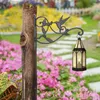Ganci Gancio decorativo da giardino durevole per vasi di fiori Appendiabiti per cesto appeso Staffa per montaggio a parete Ghisa per uso domestico ZM806