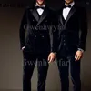 Costumes pour hommes Gwenhwyfar 2023 Gris Costume Homme Hommes Tissu 2 Pièces Double Boutonnage 2 Boutons Slim Fit Marié Tuxedos Terno Mariage Blazer