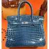 Luxurys Handbag Platinum Leather Nile Crocodile Skin Womens Bag Pure Cousue BK25 BAG 30H peut être haut de gamme privé