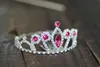 Children's crown headdress water diamond hair comb performance crown hair crown princess birthday crown headband L230704