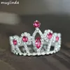 Children's crown headdress water diamond hair comb performance crown hair crown princess birthday crown headband L230704