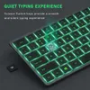 Keyboard Combos Commats Seenda podświetl się klawiatura Bluetooth i mysie wielokrotne dla wielu urządzeń do ładowania klawiatury i kombinacji myszy dla tabletu laptopa PC 230715