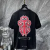 T-shirt Chromees Heart Chrome Tee Street Chaokro Mens Classic Phantom Nv Cross Group Horseshoe Ch Chromees Heart Womens Short 6709