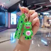 Keychains 10st Blue Green Bear Animal Keychain Bulk Nyckelkedjiga gåvor för kvinnor bilväska hästhänge studenttillbehör ring smycken